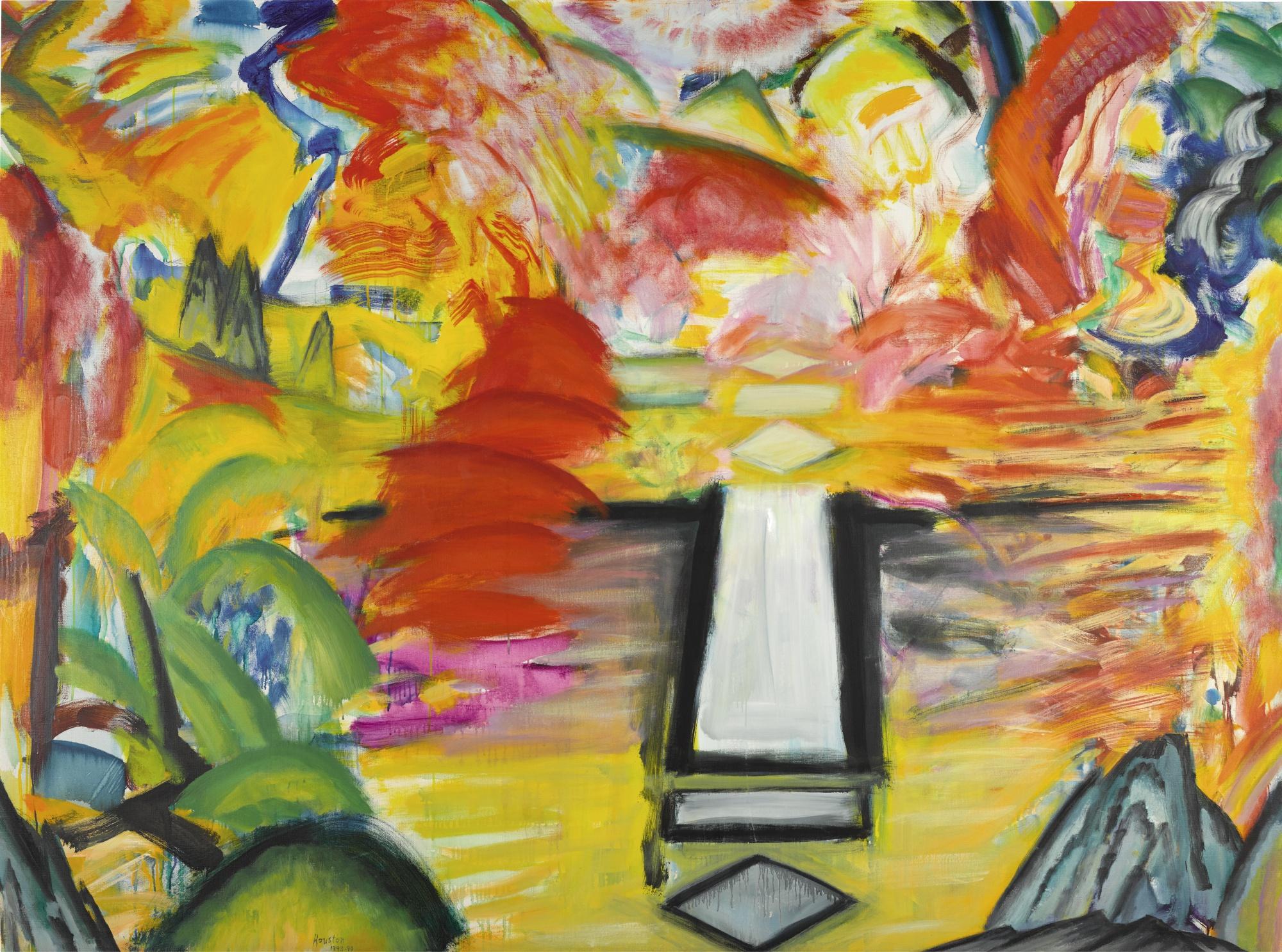 John Houston O.B.E., R.S.A., R.S.W. - Autumn Garden, Kyoto