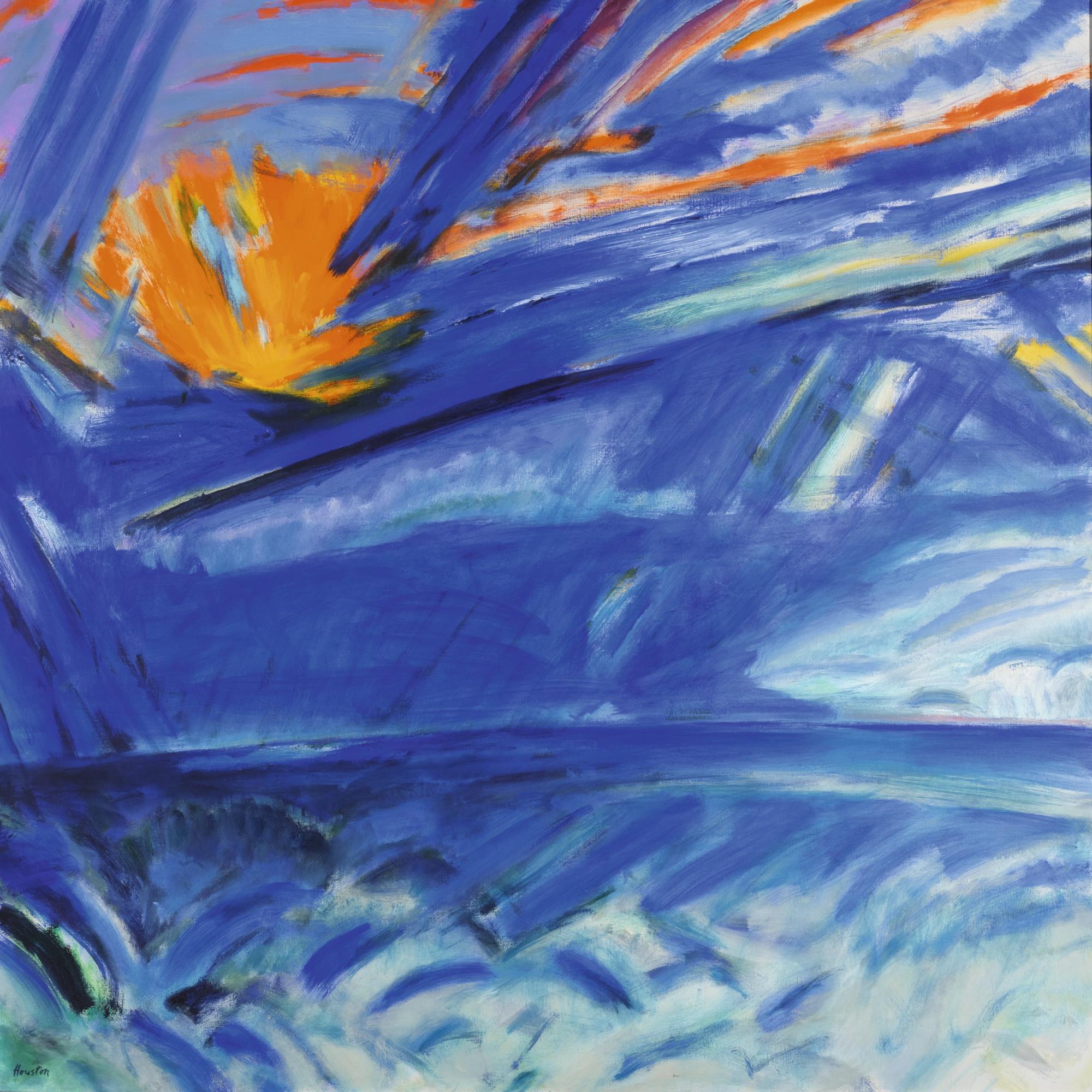 John Houston, O.B.E., R.S.A., R.S.W. - Summer Sea, Gullane 