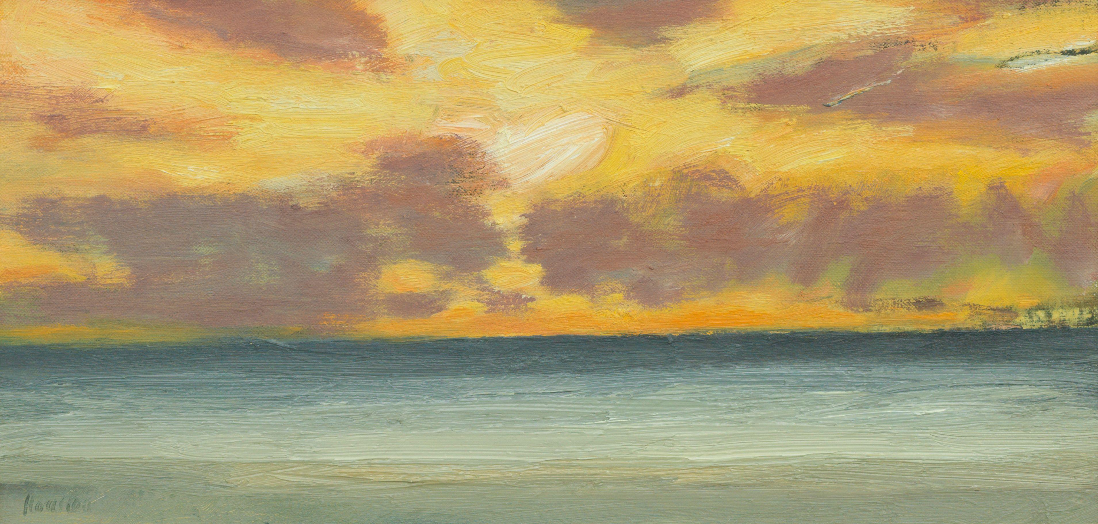 John Houston OBE RSA RSW RGI SSA - Evening Sea