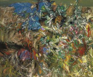 John Houston, R.S.A., R.S.W., R.G.I. - Birds In A Garden, Summer