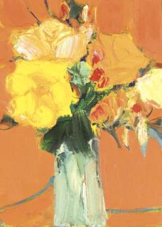 John Houston, R.S.A. - Yellow Roses
