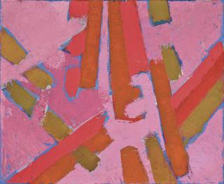 John Hoyland, R.A. - Abstract composition