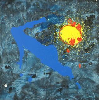 John Hoyland, R.A. - Moon Bird 8.4.10