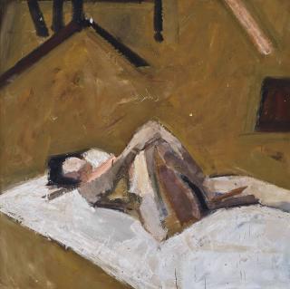 John Hoyland, R.A. - Reclining Nude