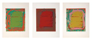 John Hoyland R.A. - Sutton Suite (Ochre/ Red/ Green)