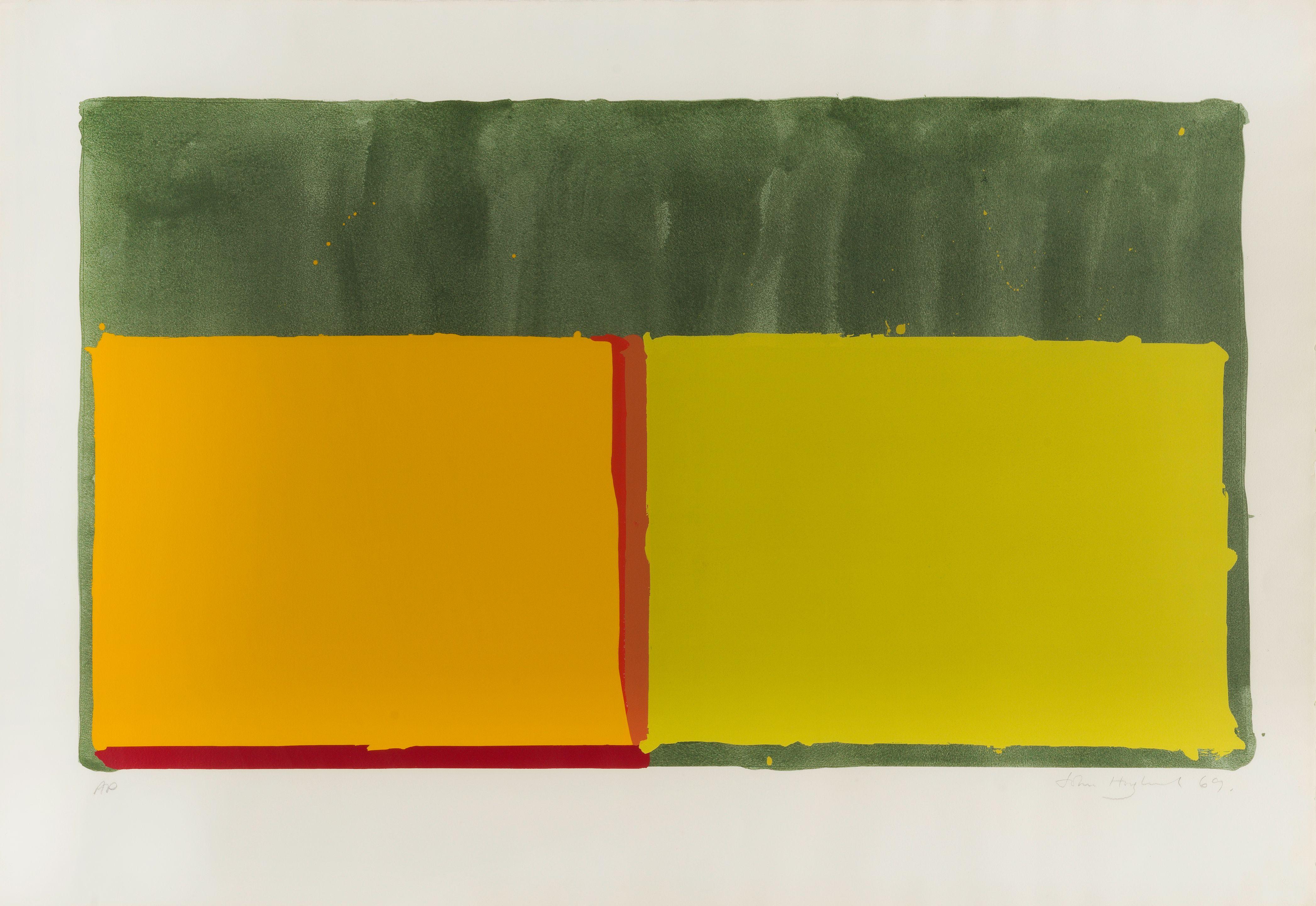 John Hoyland RA - Yellows