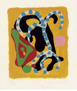 John Hoyland - The Red Boat