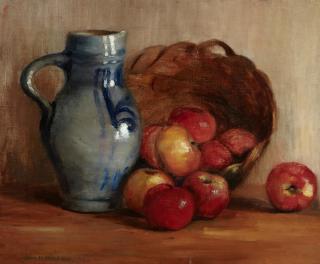John Hubbard Rich - Still Life with Apples 15 1/4 x 18 1/4in