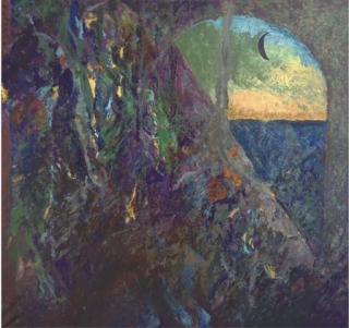 John Hubbard - Evening; Black Moon