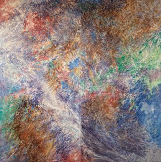 John Hubbard - Shah Nameh Landscape overall, in two parts