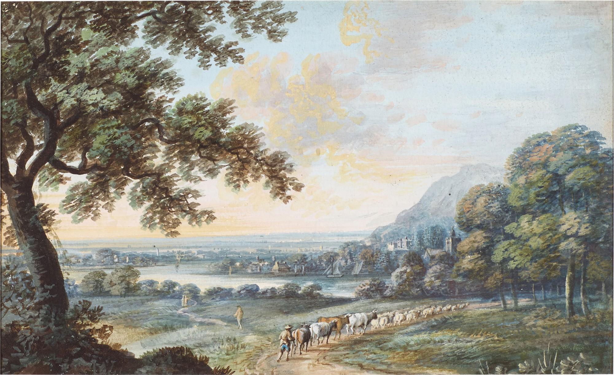 John Inigo Richards, R.A. - The Caernarfonshire coast at Penrhyn