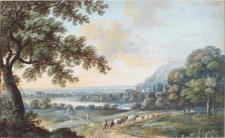 John Inigo Richards, R.A. - The Caernarfonshire coast at Penrhyn