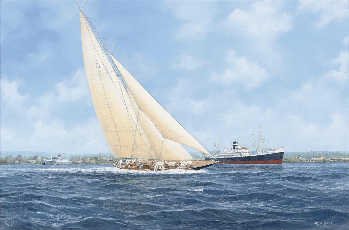 John J. Holmes - Valsheda storming past Amarna and Braemar Castle