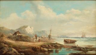 John James Wilson - Rider at the coast