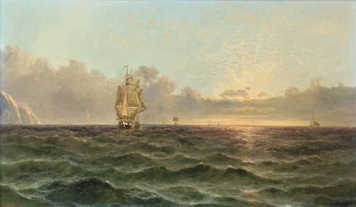 John James Wilson - Running down the Channel at dusk