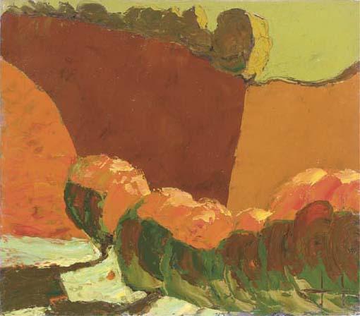 John Jobson - Cherry Trees in a Sandpit