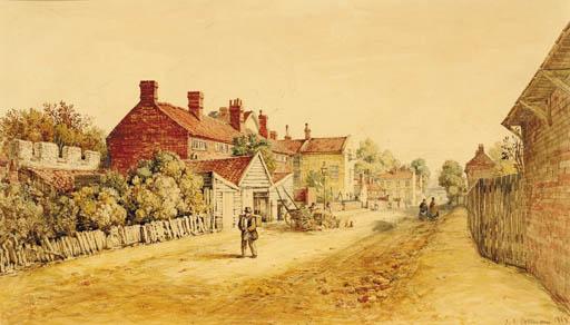 John Joseph Cotman - Lame dog road, Norwich
