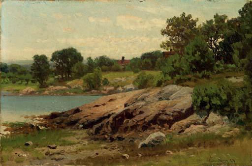 John Joseph Enneking - Summer Lake Shore