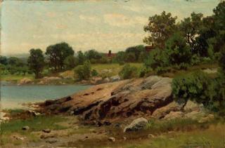 John Joseph Enneking - Summer Lake Shore