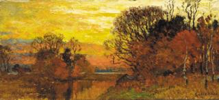 John Joseph Enneking - Sunset Afterglow