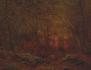John Joseph Enneking - Woodland Sunset