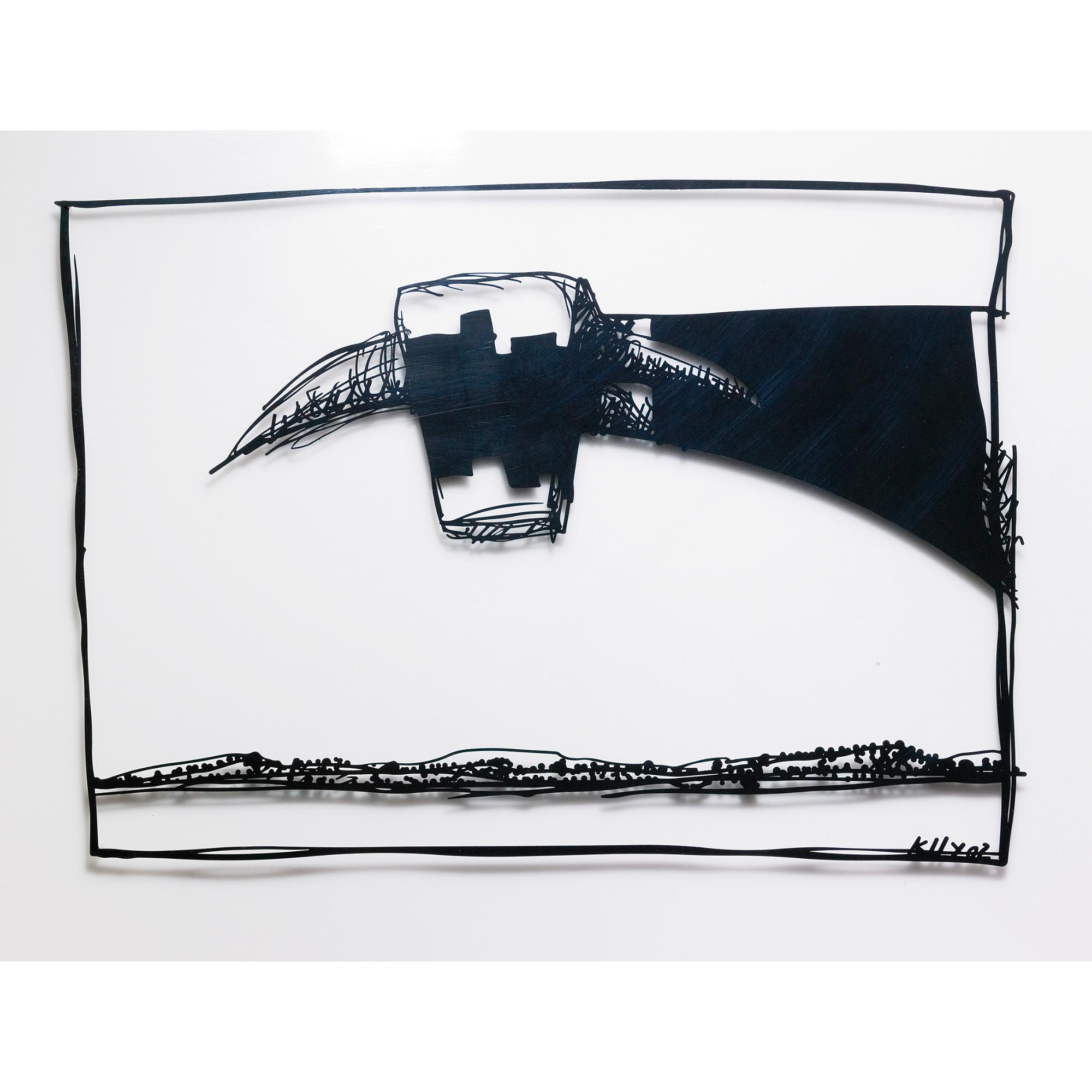 John Kelly - Australian head In A Landscape