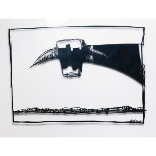 John Kelly - Australian head In A Landscape