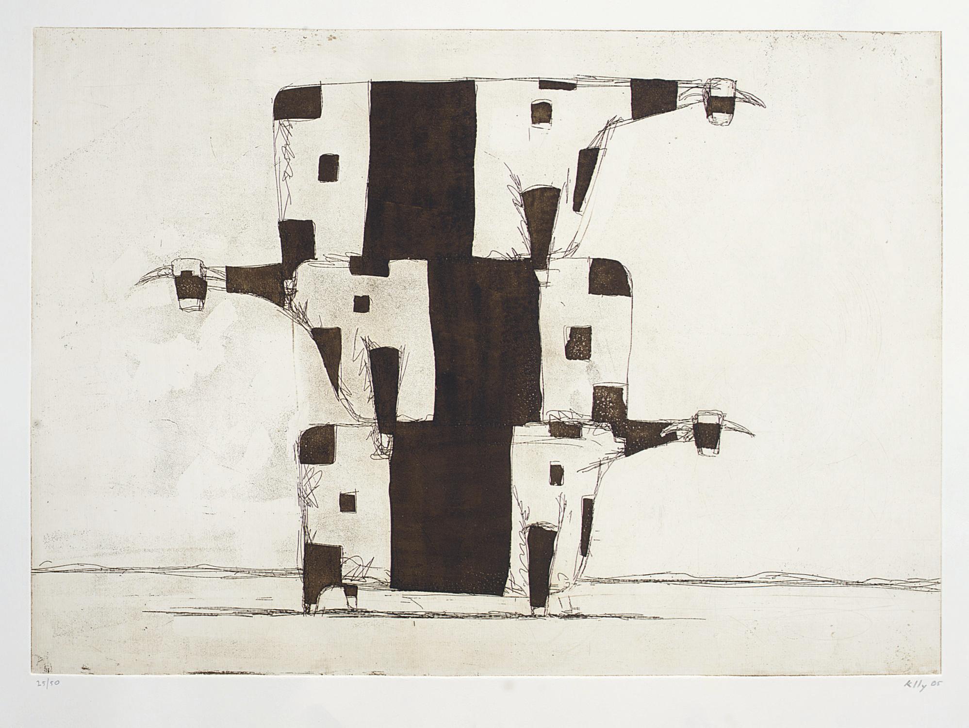 John Kelly - Untitled (Three cows in a pile)