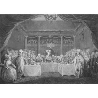 John Keyse Sherwin1751-1790 - The Installation Banquet Of The Knights Of St Patrick In The Great Hall, Dublin Castle, 17Th March 1783