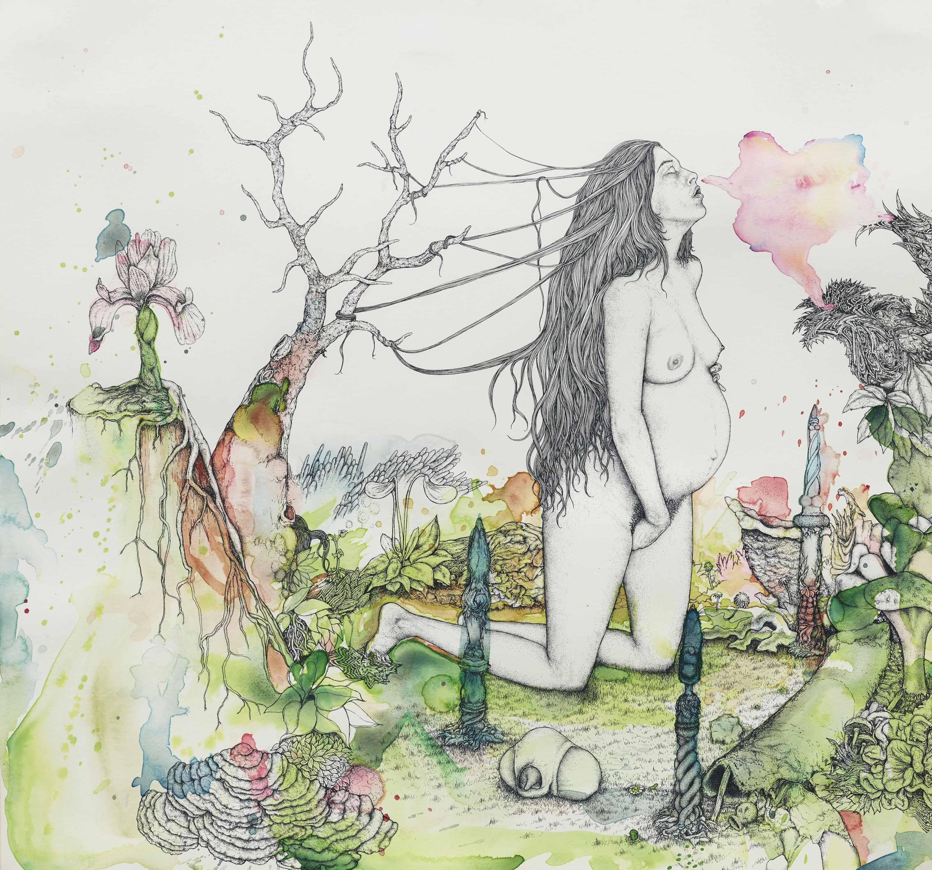 John Kleckner - Untitled (Pregnant Girl)