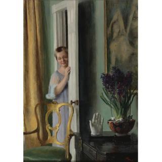 John Koch - Easter Morning (Portrait Of Dora, The Artist\'S Wife)