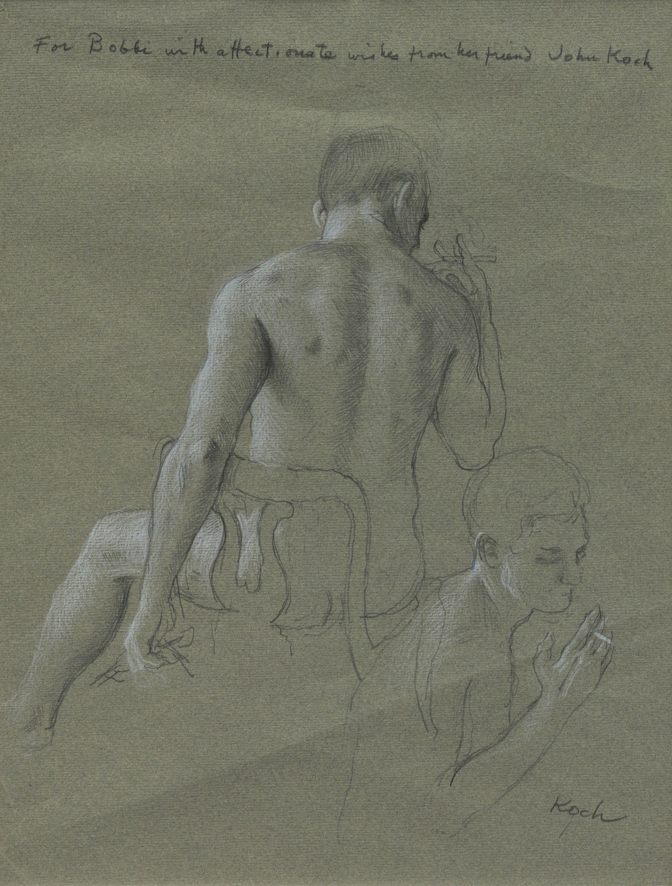 John Koch - Sketch of Artist and Model