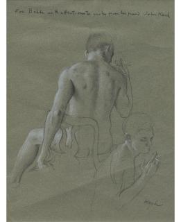 John Koch - Sketch of Artist and Model