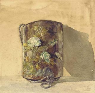 John La Farge - Japanese Inro- Wood, Inlaid With Mother of Pearl