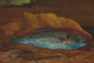 John La Farge - Study of the Parrot Fish