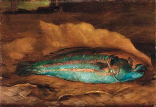John La Farge - Study of the Parrot Fish