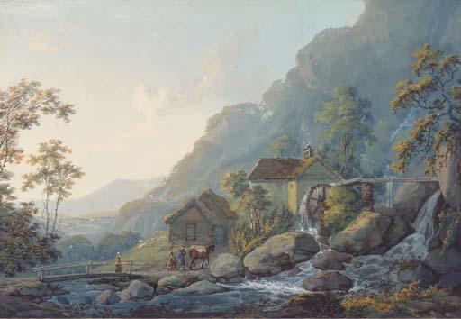 John Laporte - Travellers At Cynwyd Mill, Wales