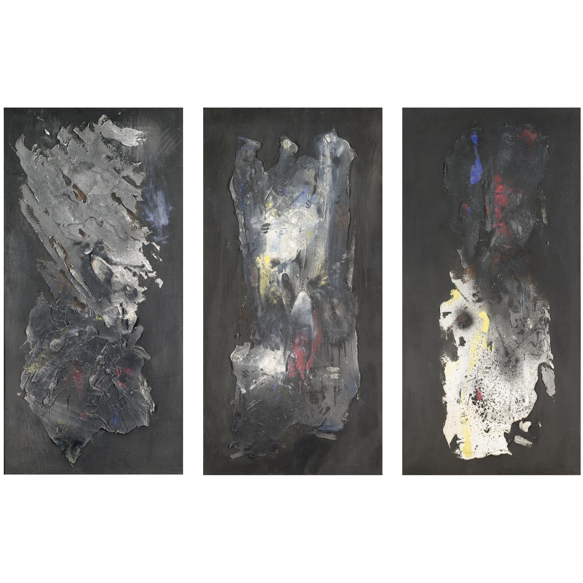 John Latham - Triptych 1954