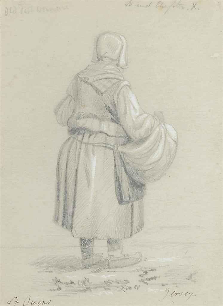 John Le Capelain - The old fish woman