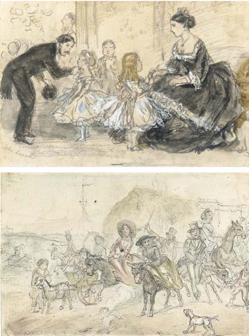 John Leech - \'A great liberty\'; and At the seaside (both illustrated)