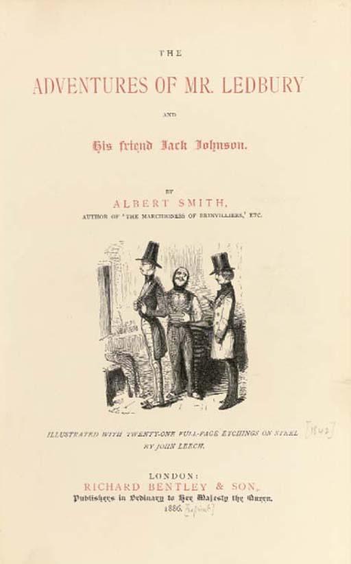 John Leech - Illustrations to The adventures of Mr Ledbury (one illustrated)