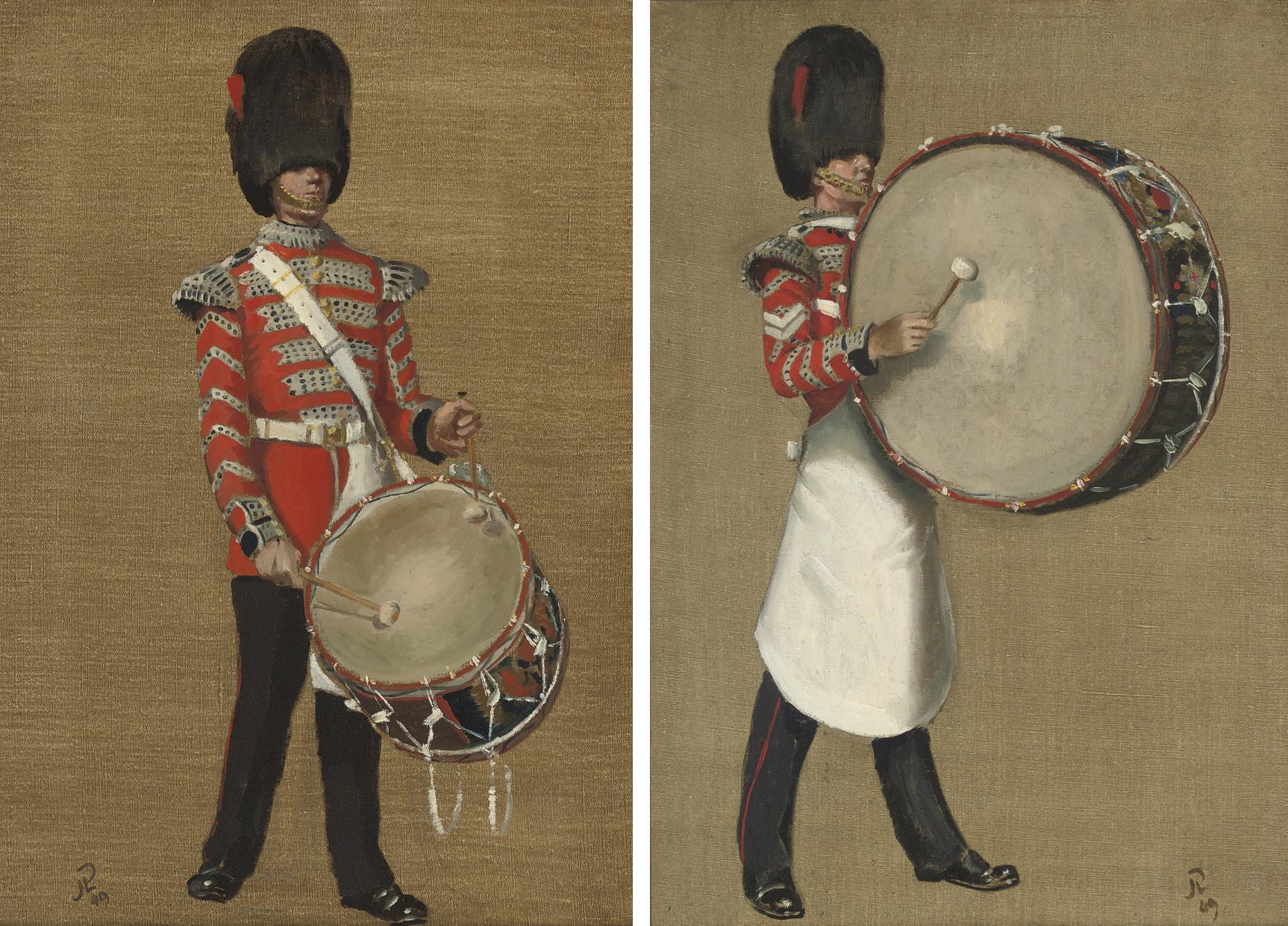 John Leigh-Pemberton - Coldstream Guards drummer; and Another similar