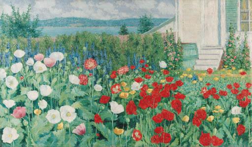 John Leslie Breck - Flower Garden at Annisquam