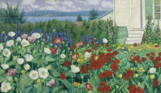 John Leslie Breck - Garden, Ironbound Island, Maine