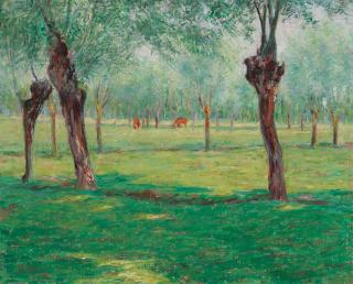 John Leslie Breck - Pastoral Landscape