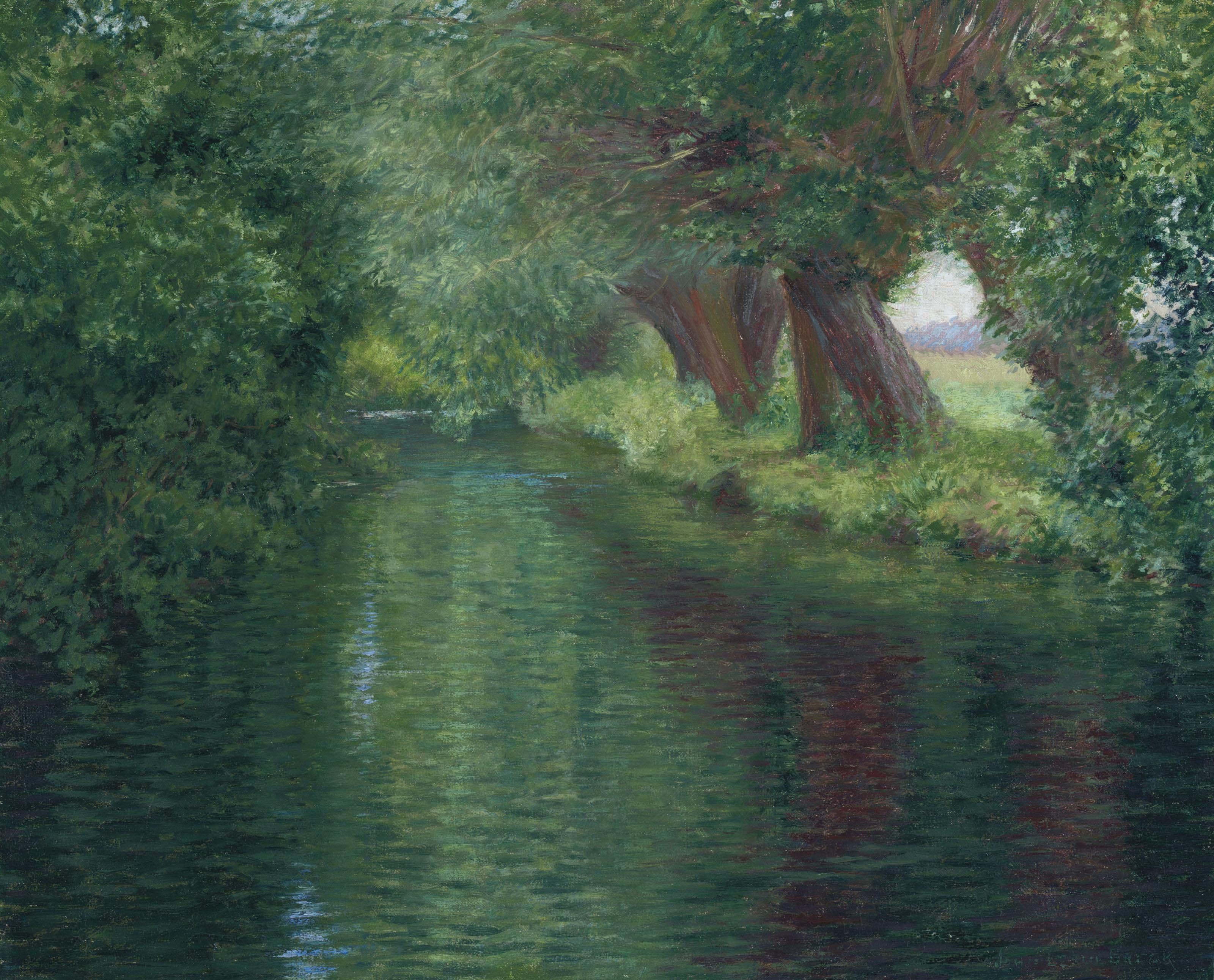 John Leslie Breck - The River Epte, Giverny