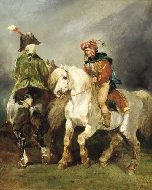 John Lewis Brown - Soldiers on horseback