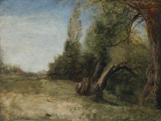 John Linnell - Elm Lane with Bayswater Stream beside
