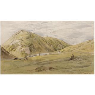 John Linnell - Entrance To Dovedale From Ashbourne, Derbyshire  