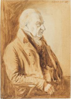 John Linnell - Portrait of Dr Thomas Monro (1759–1833)